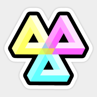 Impossible triangles Sticker